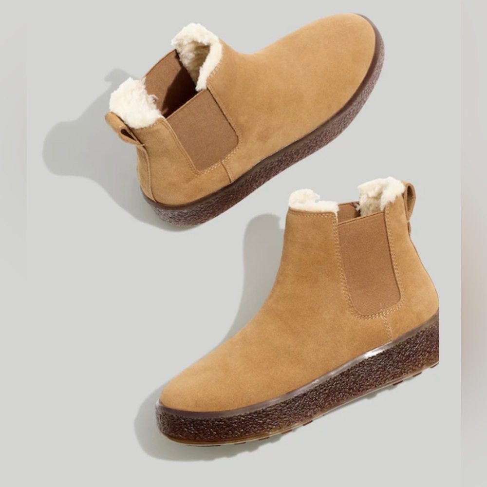 Madewell Toasty Chelsea Boot in Barley. Sz:8 Never Worn!!